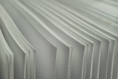 Güzel beyaz sayfa arka plan dokusunu kapat. Makro Fotoğraf Görünümü.