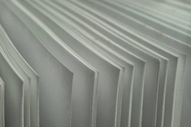 Güzel beyaz sayfa arka plan dokusunu kapat. Makro Fotoğraf Görünümü.