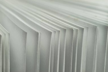 Güzel beyaz sayfa arka plan dokusunu kapat. Makro Fotoğraf Görünümü.