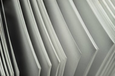 Güzel beyaz sayfa arka plan dokusunu kapat. Makro Fotoğraf Görünümü.