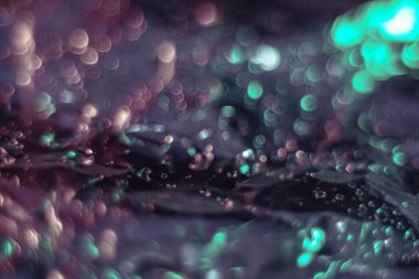 Bokeh soyut ışık Aqua Menthe ve Pembe. tasarım için güzel arkaplan deseni.