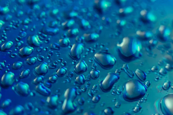 홀로그램 효과의 아름다운 추상적 배양액 Phantom Blue Color Light Water — 스톡 사진
