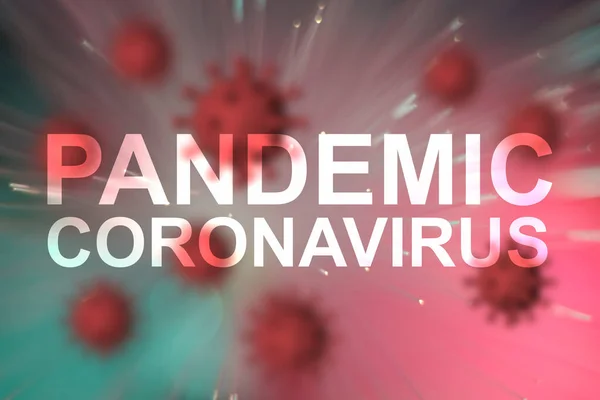 Covid Outbreak New Pandemic 2019 Ncov Virus Beautiful Stract Red — 스톡 사진