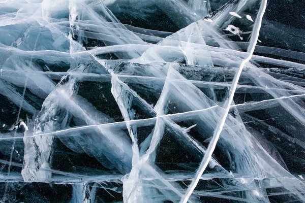 Textura de hielo fondo de primer plano. — Foto de Stock