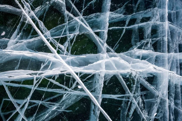 Textura de hielo fondo de primer plano. — Foto de Stock