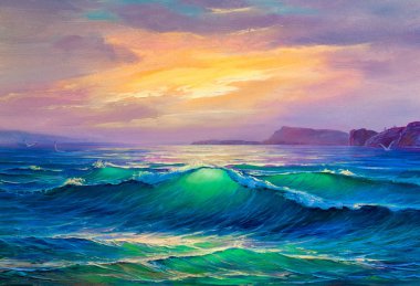 boyama deniz manzarası