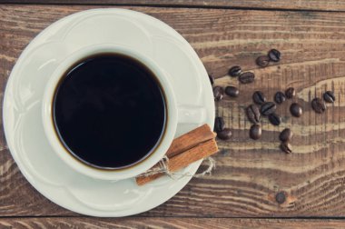 güzel kokulu sabah kahve fincan beyaz bir kupa