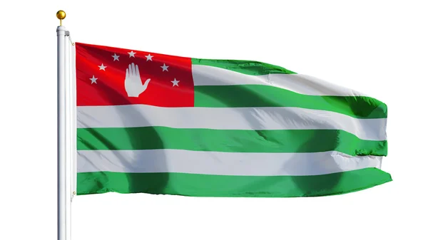 Abhazya bayrağı, kırpma yolu alfa kanal şeffaflık ile izole — Stok fotoğraf