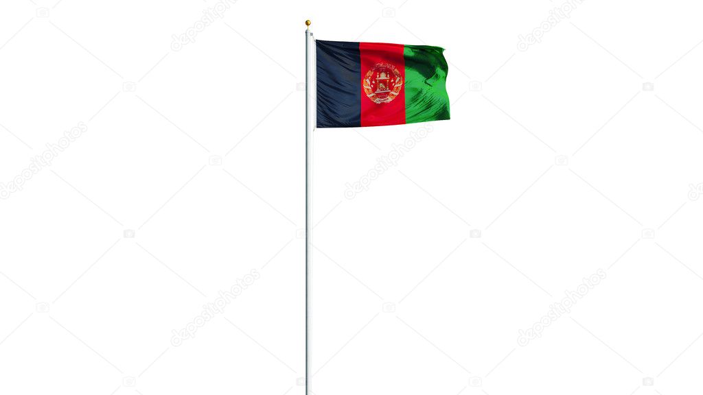 Afghanistan flag, isolated with clipping path alpha channel transparency