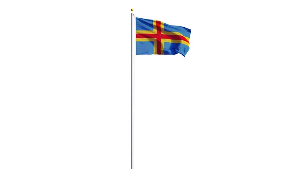 Aland Islands flag, isoliert mit Clipping-Pfad Alpha-Kanal Transparenz — Stockfoto