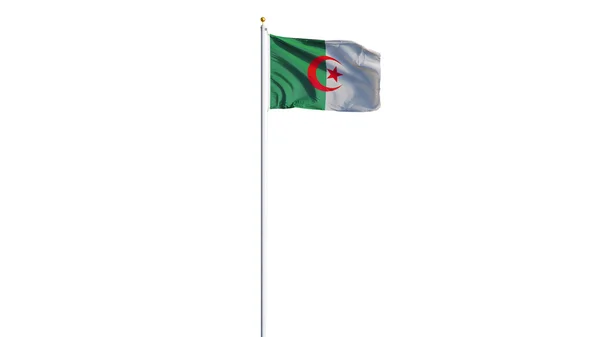 Cezayir bayrağı, kırpma yolu alfa kanal şeffaflık ile izole — Stok fotoğraf