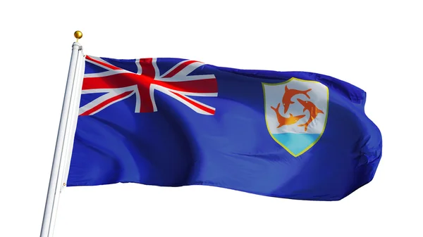 Anguilla vlag, geïsoleerd met knippen pad alfakanaal transparantie — Stockfoto