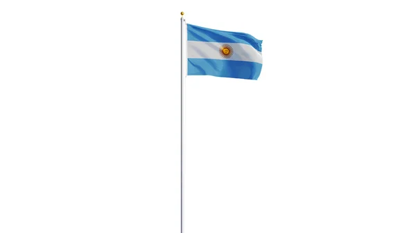 Argentinien Flagge, isoliert mit Clipping-Pfad Alpha-Kanal Transparenz — Stockfoto