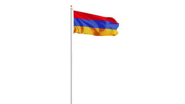 Flaga Armenii, izolowana z przezroczystością kanału alfa ścieżki przycinającej — Zdjęcie stockowe