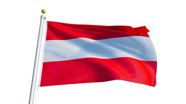 Bandera de Austria, aislada con ruta de recorte transparencia del canal alfa —  Fotos de Stock