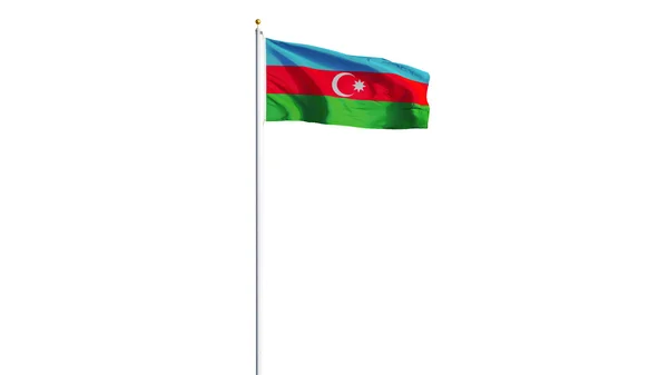 Azerbajdzsán zászló, izolált Vágógörbe alfa-csatorna átláthatóság — Stock Fotó