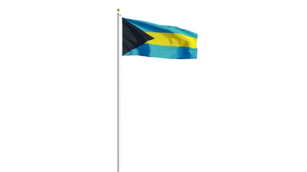 Bandera de Bahamas, aislada con transparencia de canal alfa de ruta de recorte —  Fotos de Stock
