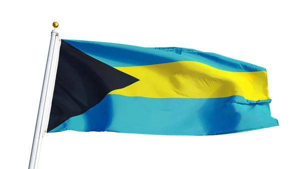 Vlag van de bahama's, geïsoleerd met uitknippad alfakanaal transparantie — Stockfoto