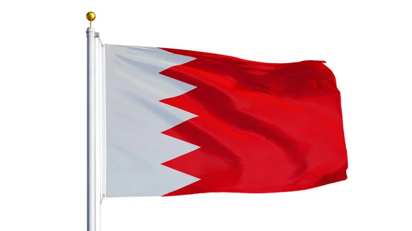 Флаг Бахрейна, изолированный с прозрачностью альфа-канала — стоковое фото