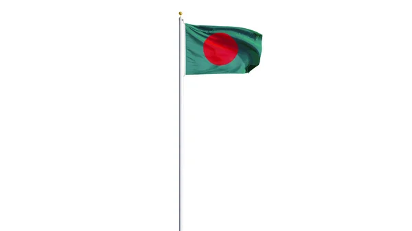 Banglades zászló, izolált Vágógörbe alfa-csatorna átláthatóság — Stock Fotó