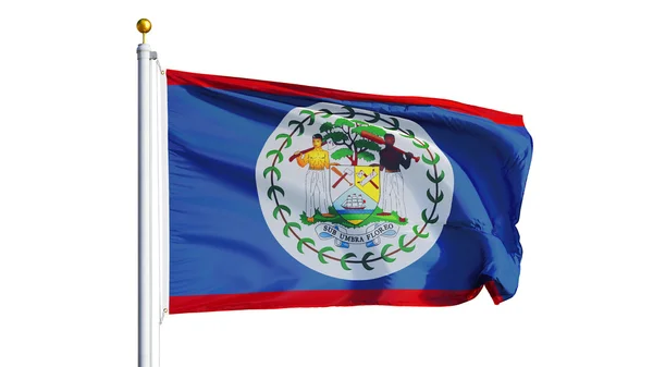 Flaga Belize, odizolowana od ścieżki przycinającej przezroczystość kanału alfa — Zdjęcie stockowe