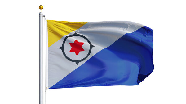 Bonaire flag, isolated with clipping path alpha channel transparency