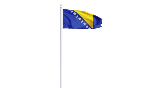 Bosnien och Hercegovina flagga, isolerad med clipping path alfakanal genomskinlighet — Stockfoto