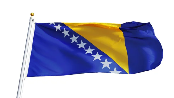 Bosnien och Hercegovina flagga, isolerad med clipping path alfakanal genomskinlighet — Stockfoto