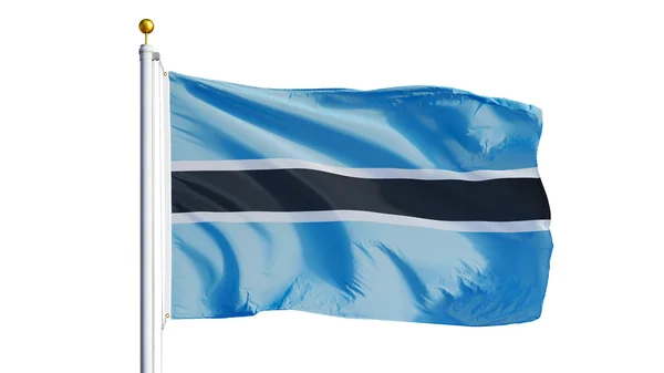 Bandera Botswana, aislada con transparencia de canal alfa de ruta de recorte —  Fotos de Stock