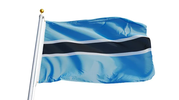 Botsvana bayrağı, yol alfa kanalı saydamlık kırpma ile izole