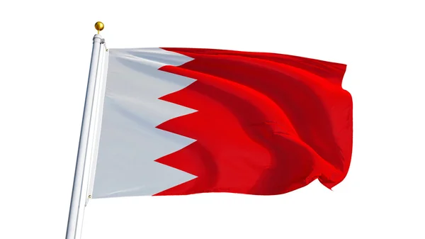 Σημαία Μπαχρέιν, απομονωμένη με διαδρομή αποκοπής άλφα κανάλι διαφάνεια Εικόνα Αρχείου