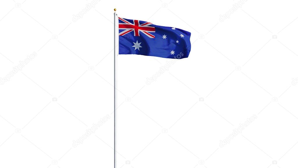 Australia flag, isolated with clipping path alpha channel transparency