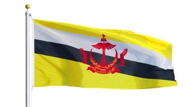 Brunei bayrağı, kırpma yolu alfa kanal saydamlığı ile izole