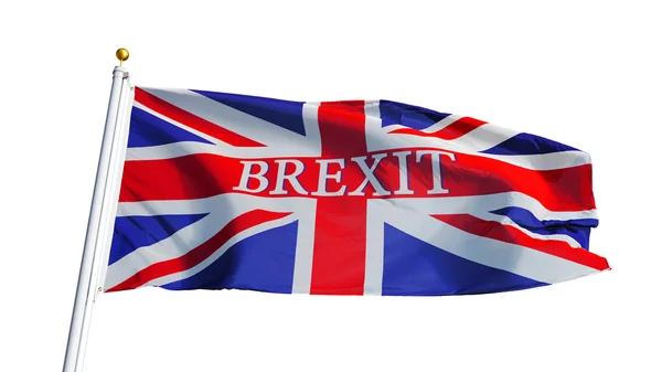 Velká Británie vlajka Brexit, izolovaná s ořezovou cestou průhlednost alfa kanálu — Stock fotografie