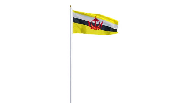 Brunei-Flagge, isoliert mit Clipping-Pfad Alpha-Kanal Transparenz — Stockfoto