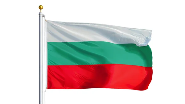 Bulgaria flag, isolated with clipping path alpha channel transparency — Stock Photo, Image