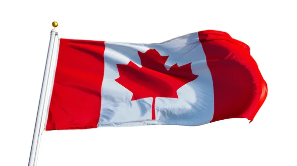 Kanada Flagge, isoliert mit Clipping-Pfad Alpha-Kanal Transparenz — Stockfoto