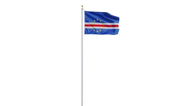 Cape verde flag, isoliert mit clipping path alpha channel transparent — Stockfoto