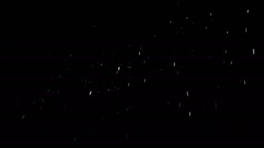 Sağdan sola, kesintisiz döngü kar düşüyor