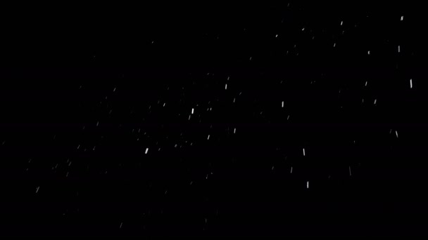 Padající sníh zprava doleva, bezešvé smyčka — Stock video