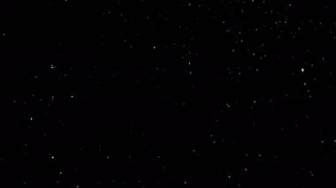 Sağdan sola, kesintisiz döngü kar düşüyor