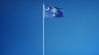 Güney Carolina (ABD Devleti) bayrağı yavaş sorunsuz Alfa ile ilmekledi