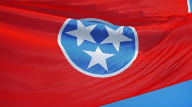 Tennessee (ABD devlet) bayrağı yavaş sorunsuz Alfa ile ilmekledi