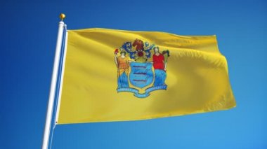 New Jersey (ABD Devleti) bayrağı yavaş sorunsuz Alfa ile ilmekledi