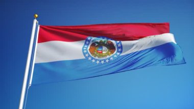 Missouri (ABD devlet) bayrağı yavaş sorunsuz Alfa ile ilmekledi