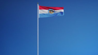 Missouri (ABD devlet) bayrağı yavaş sorunsuz Alfa ile ilmekledi