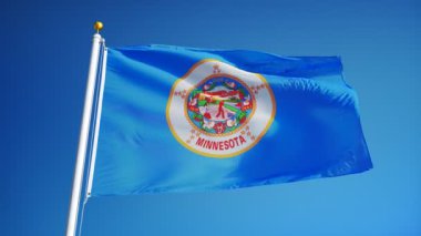 Minnesota (ABD devlet) bayrağı yavaş sorunsuz Alfa ile ilmekledi