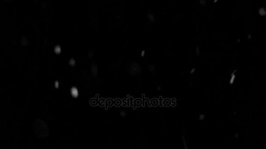 Soldan sağa doğru çok sakin kar düşen, sorunsuz bir şekilde yakın ilmekledi