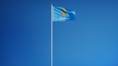 Oklahoma (ABD devlet) bayrağı yavaş sorunsuz Alfa ile ilmekledi