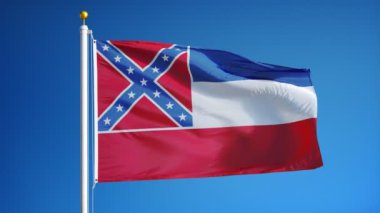 Mississippi (ABD devlet) bayrağı yavaş sorunsuz Alfa ile ilmekledi